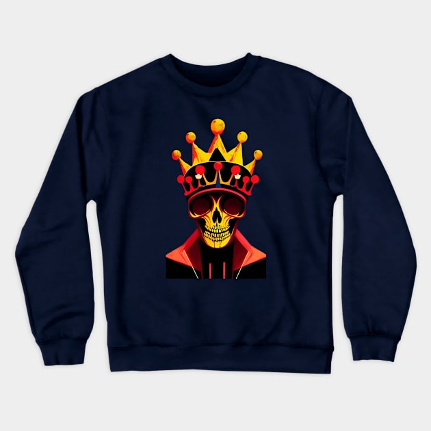 Skeleton king Crewneck Sweatshirt by Gaspar Avila